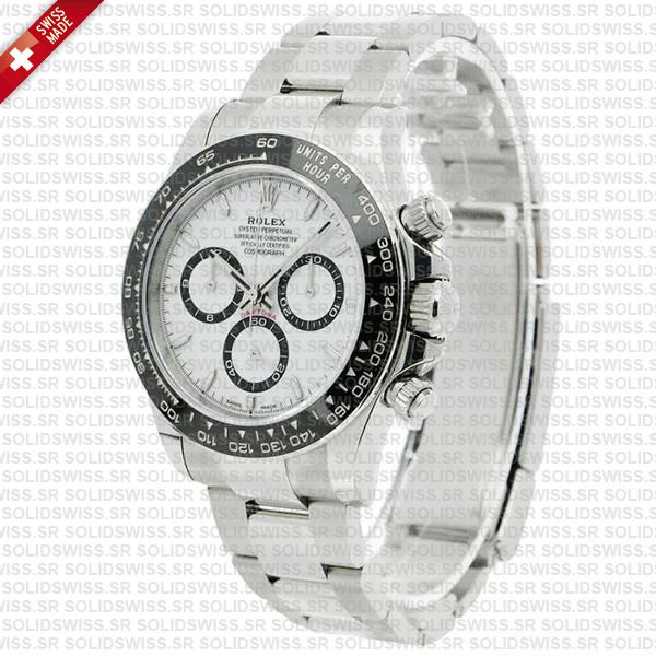 Rolex Cosmograph Daytona 904l Steel Ceramic White Dial 40mm Ref:126500ln Cal.4131 Swiss Replica Super Clone New 2024 Model