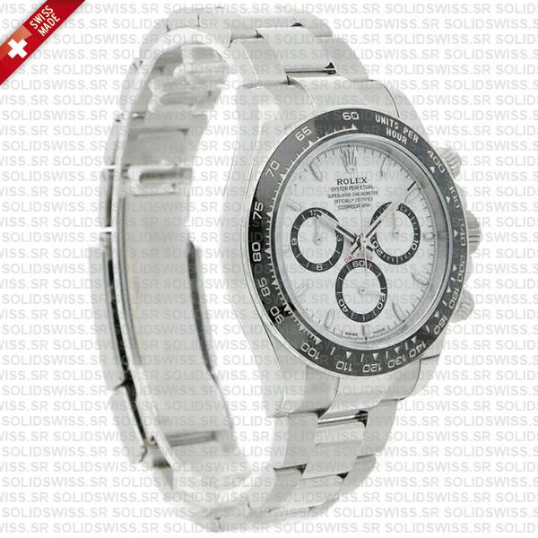 Rolex Cosmograph Daytona 904l Steel Ceramic White Dial 40mm Ref:126500ln Cal.4131 Swiss Replica Super Clone New 2024 Model