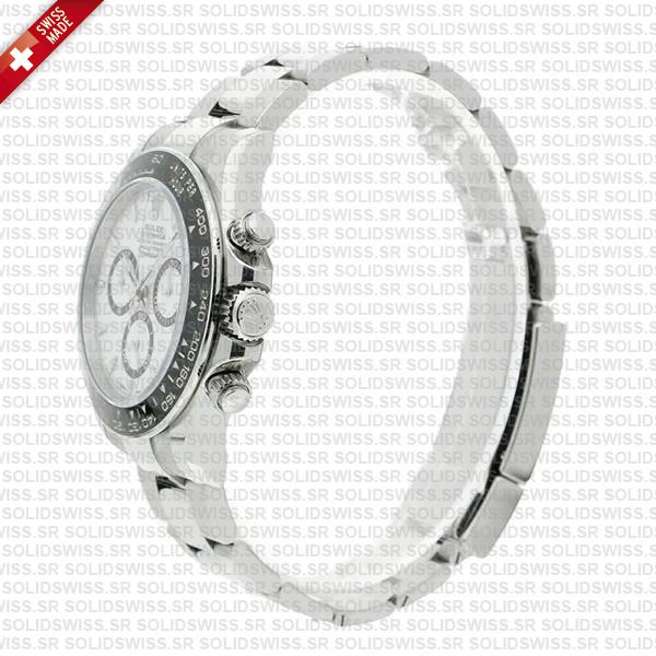Rolex Cosmograph Daytona 904l Steel Ceramic White Dial 40mm Ref:126500ln Cal.4131 Swiss Replica Super Clone New 2024 Model