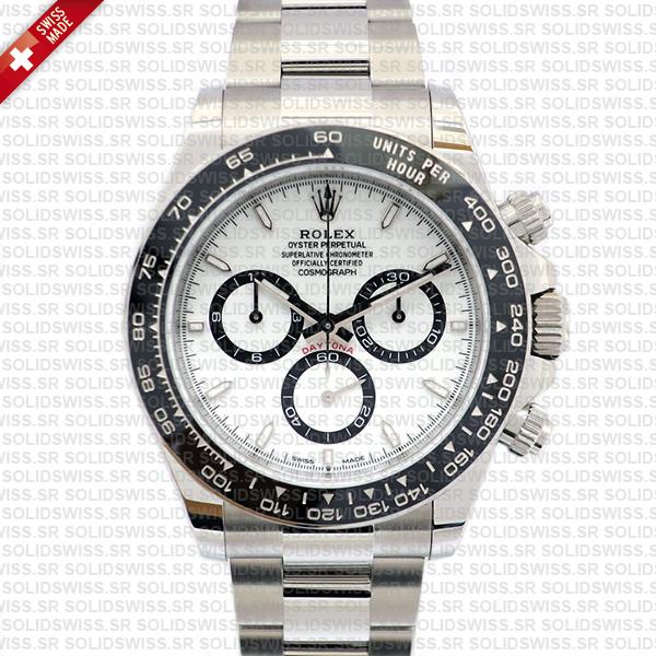 Rolex Cosmograph Daytona 904l Steel Ceramic White Dial 40mm Ref:126500ln Cal.4131 Swiss Replica Super Clone New 2024 Model
