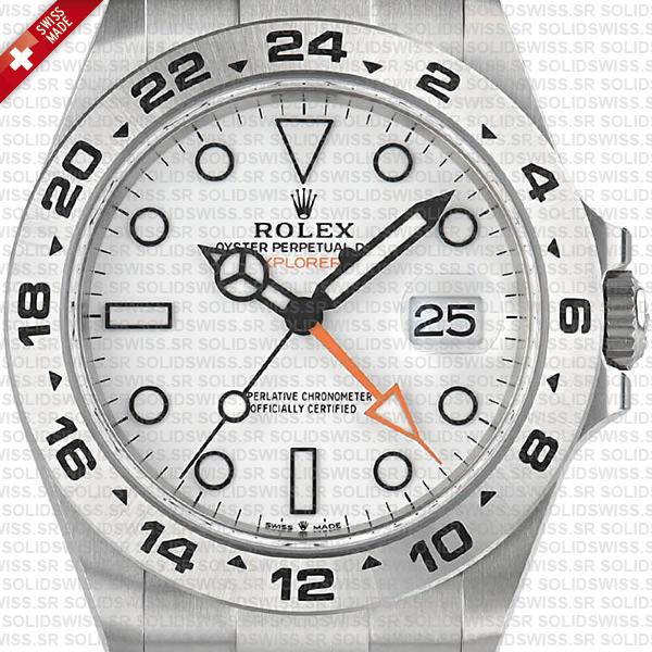 Rolex Explorer Ii 42 White 226570 Swiss Made Replica