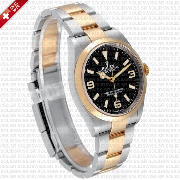 Swiss Replica Rolex Explorer I 36mm 2tone 124273