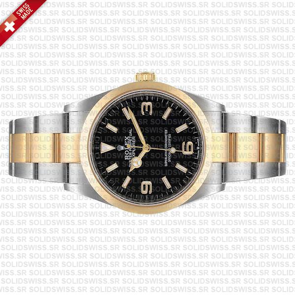 Swiss Replica Rolex Explorer I 36mm 2tone 124273