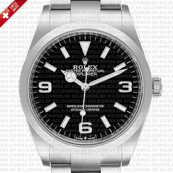Swiss Replica Rolex Explorer I 36mm Steel 124270