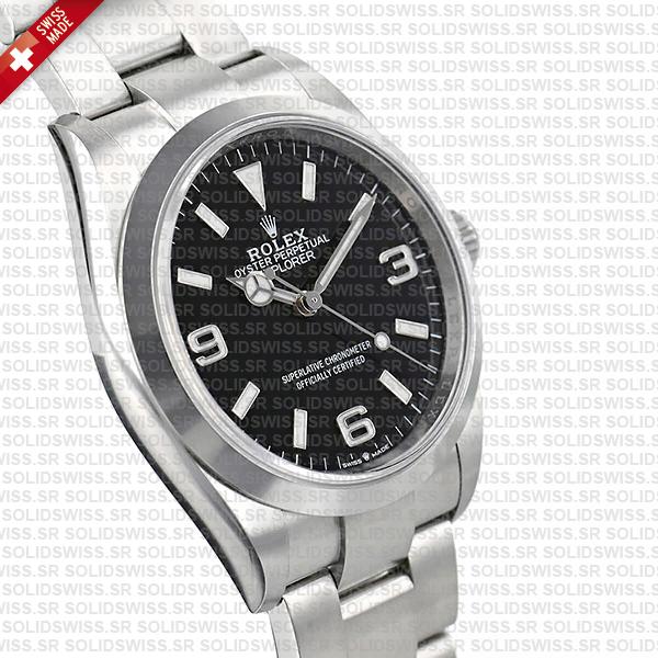 Swiss Replica Rolex Explorer I 36mm Steel 124270