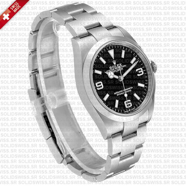 Swiss Replica Rolex Explorer I 36mm Steel 124270