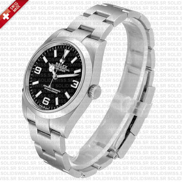 Swiss Replica Rolex Explorer I 36mm Steel 124270