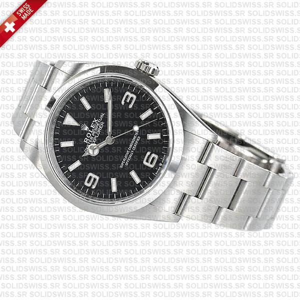Swiss Replica Rolex Explorer I 36mm Steel 124270
