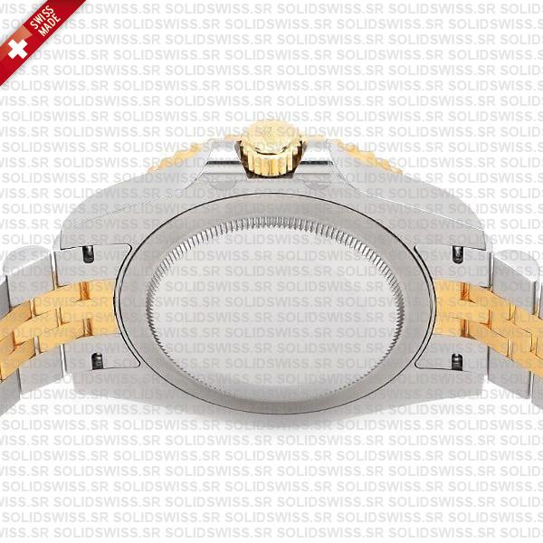 Rolex Gmt-master Ii Jubilee 2tone 18k Yellow Gold/904l Steel Black Dial Ceramic Bezel 40mm Swiss Made Replica Superclone Watch Ref.126713grnr