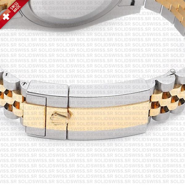 Rolex Gmt-master Ii Jubilee 2tone 18k Yellow Gold/904l Steel Black Dial Ceramic Bezel 40mm Swiss Made Replica Superclone Watch Ref.126713grnr