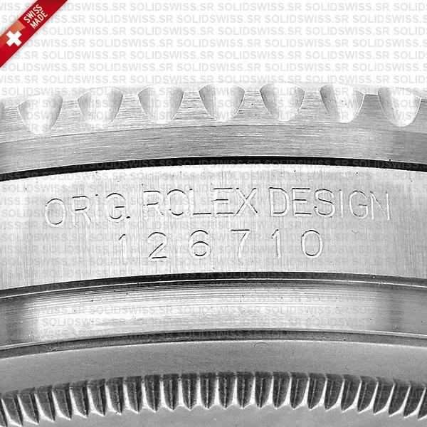 Rolex Gmt-master Ii Black/grey Ceramic Bezel 904l Steel Oyster Bracelet 40mm 126710grnr Swiss Made Replica Super Clone