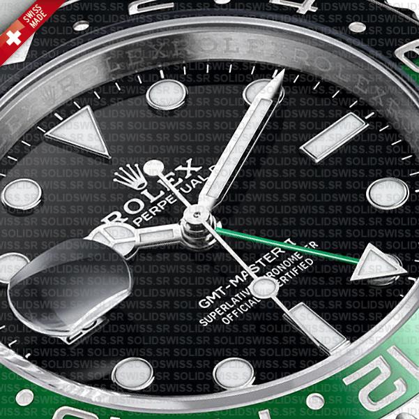 Rolex Gmt Master Ii Left Hand Green Black 126720vtnr Swiss Replica