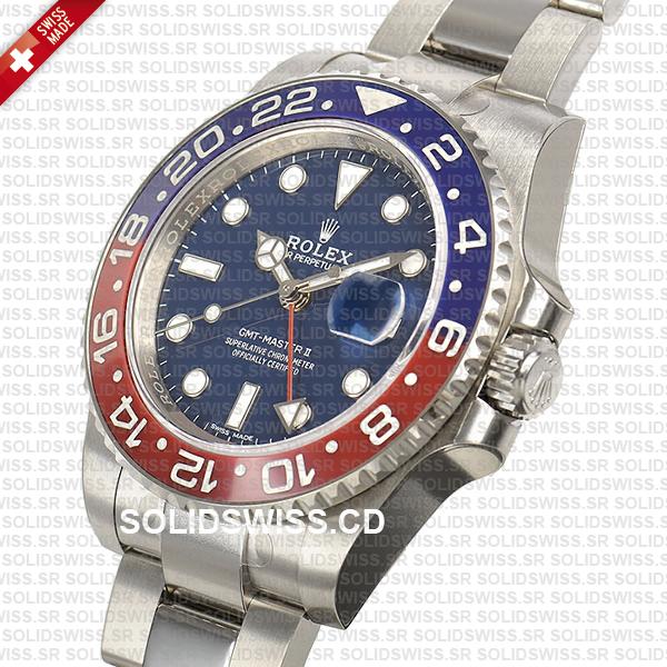 Rolex GMT-Master II Pepsi White Gold Blue Dial 40mm