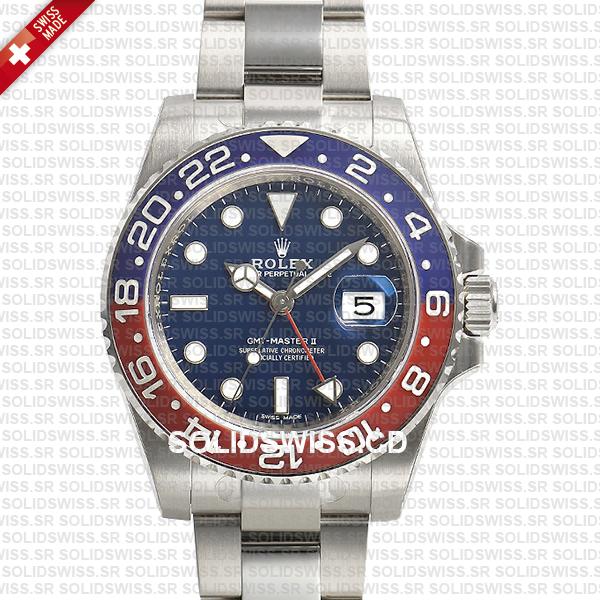 Rolex GMT-Master II Pepsi Stainless Steel | Black Dial Watch