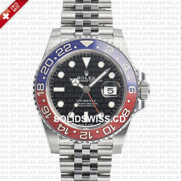 Rolex GMT-Master II Pepsi Bezel 40mm | Jubilee Bracelet Watch