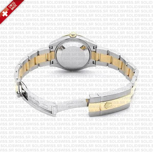 Rolex Datejust 31mm Oyster 18k Yellow Gold 2-tone Gold Diamonds Swiss Replica Superclone