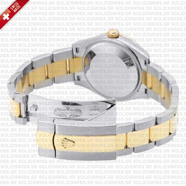 Rolex Datejust 31mm Oyster 18k Yellow Gold 2-tone Gold Diamonds Swiss Replica Superclone