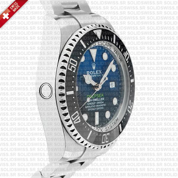 Sea-Dweller Deepsea D-Blue 904L Steel Blue-Black Dial 44mm Swiss Replica Watch
