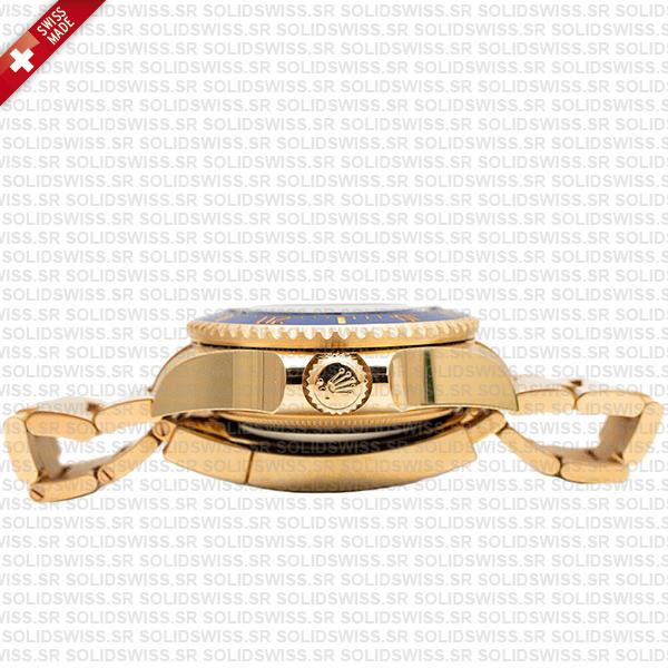 Rolex Deepsea Gold Blue Dial Ceramic Bezel 18k Yellow Gold Wrap 904l Steel 44mm 136668lb Swiss Made Replica Super Clone