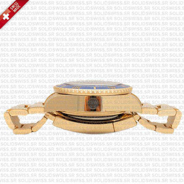 Rolex Deepsea Gold Blue Dial Ceramic Bezel 18k Yellow Gold Wrap 904l Steel 44mm 136668lb Swiss Made Replica Super Clone