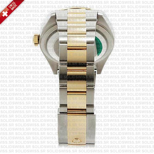 Rolex Sky-dweller 2-tone Oyster 18k Yellow Gold 904l Steel Gold Dial 42mm Ref.326933 Swiss Made Replica Super Clone