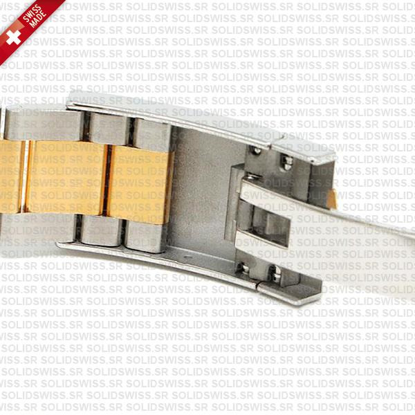 Rolex Sky-dweller 2-tone Oyster 18k Yellow Gold 904l Steel Gold Dial 42mm Ref.326933 Swiss Made Replica Super Clone