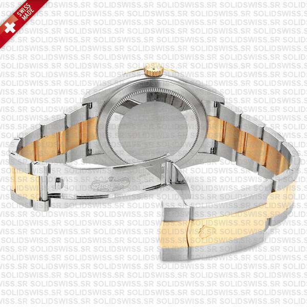 Rolex Sky-dweller 2-tone Oyster 18k Yellow Gold 904l Steel Gold Dial 42mm Ref.326933 Swiss Made Replica Super Clone