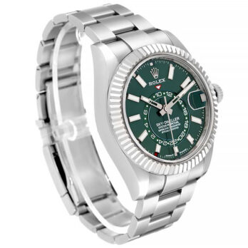 Rolex Sky-dweller 904l Steel 18k White Gold Green Dial Stick Markers 42mm Ref:336934 Swiss Replica Super Clone