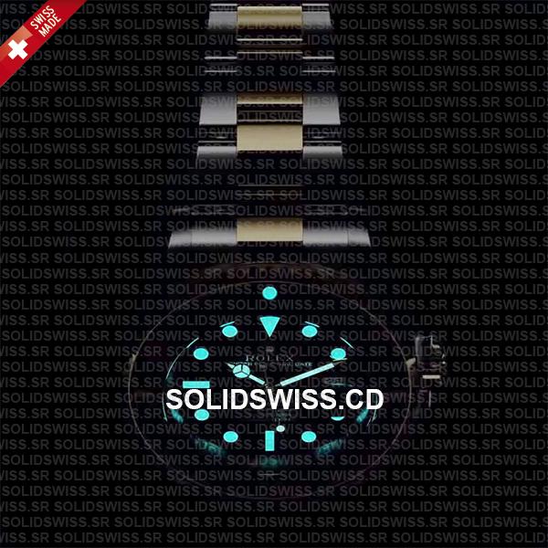 Rolex Sea-Dweller Two Tone Black Dial Swiss Replica Watch