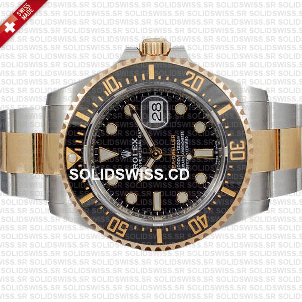 Rolex Sea-Dweller Gold Two Tone 904L Steel Ceramic Bezel 43mm
