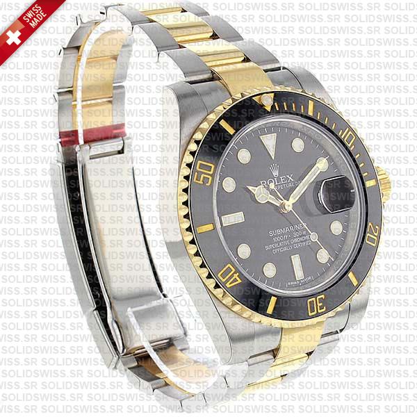 Rolex Submariner 2tone Black Ceramic