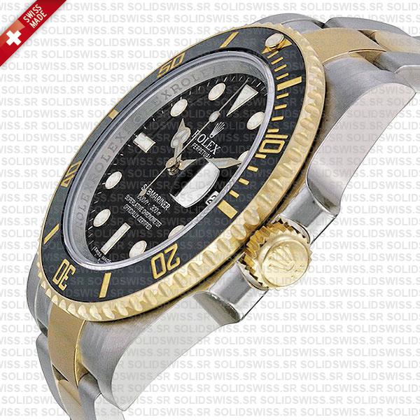 Rolex Submariner 2tone Black Ceramic
