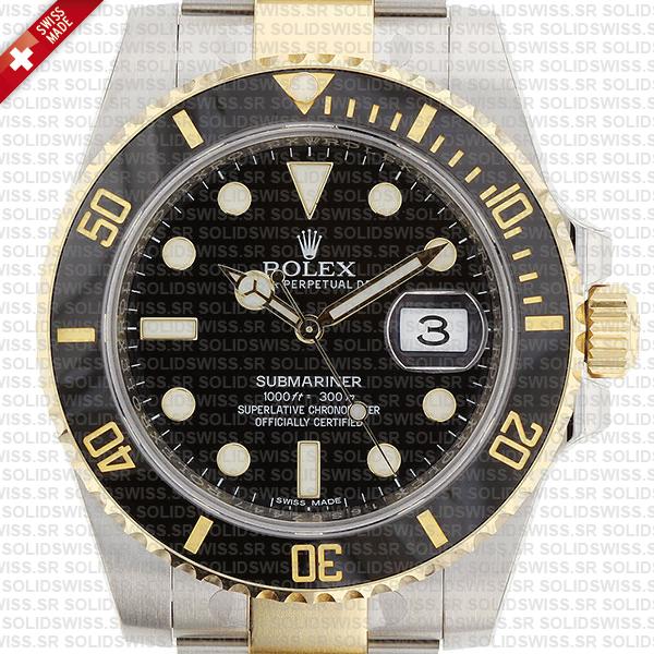 Rolex Submariner 2tone Black Ceramic