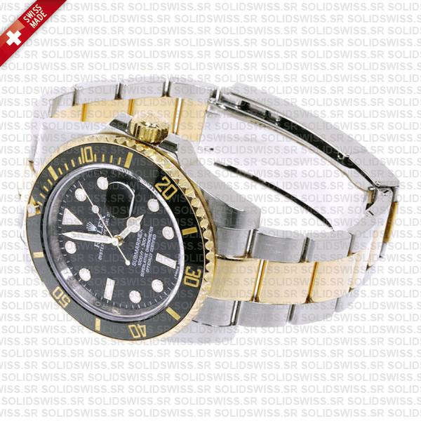 Rolex Submariner 2tone Black Ceramic