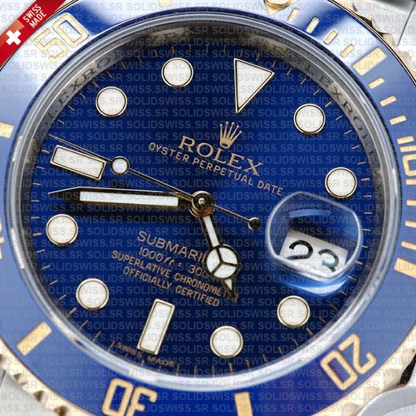 Rolex Submariner 2tone Blue Ceramic