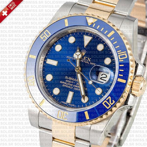 Rolex Submariner 2tone Blue Ceramic
