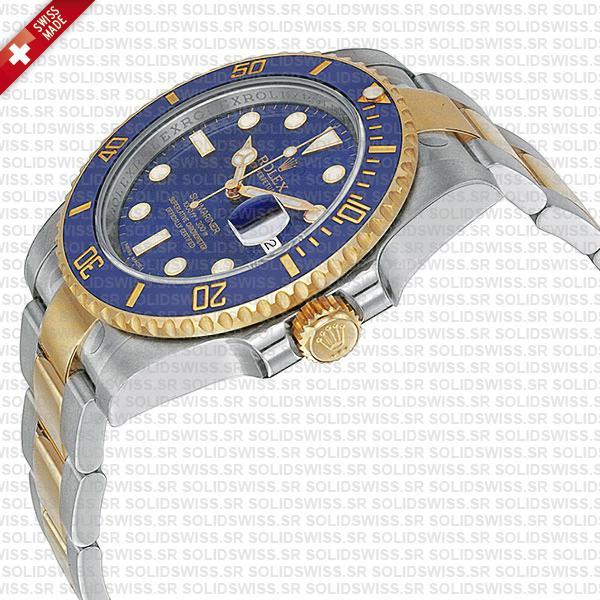 Rolex Submariner 2tone Blue Ceramic
