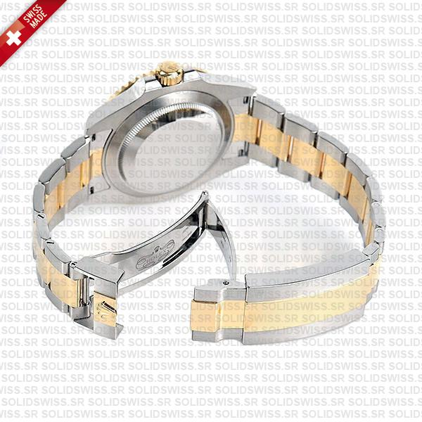 Rolex Submariner 41mm 2 Tone 18K Yellow Gold Wrap Blue Dial