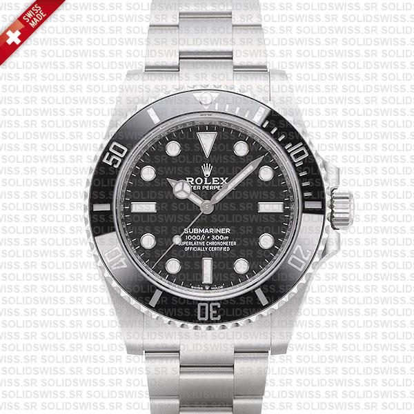 Rolex Submariner 41mm No Date Black Dial Ceramic Bezel