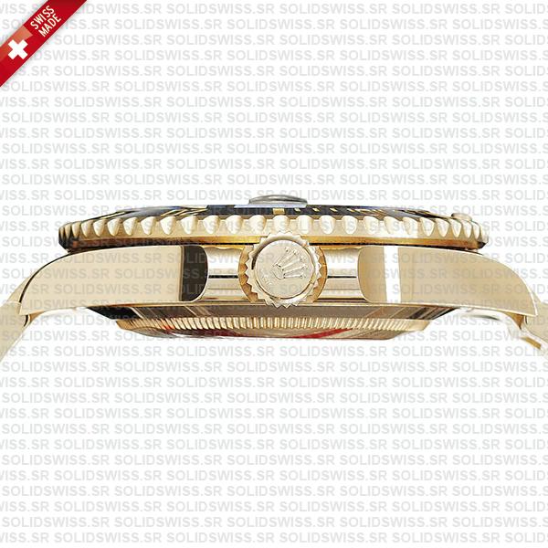 Rolex Submariner 41mm 18k Yellow Gold Wrapped 904l Steel Black Dial Ceramic Bezel 126618ln Swiss Replica Watch