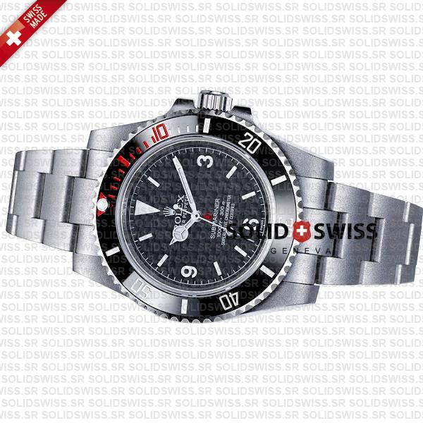 Artisans De Geneve Rough Matte Carbon Rolex Submariner 904l Steel Ceramic Bezel 40mm Swiss Replica Watch