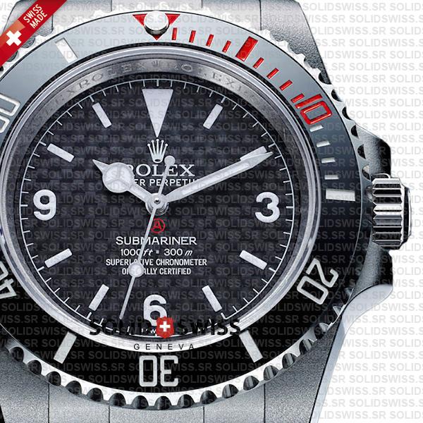 Artisans De Geneve Rough Matte Carbon Rolex Submariner 904l Steel Ceramic Bezel 40mm Swiss Replica Watch