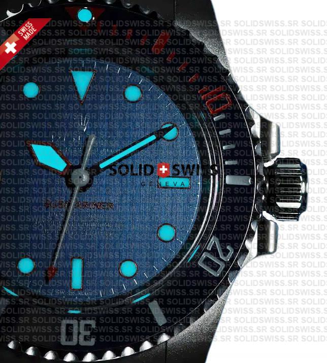 Artisans De Geneve Rough Matte Diver Rolex Submariner 904l Steel Ceramic Bezel 40mm Swiss Replica Watch