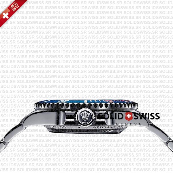 Artisans De Geneve Rough Matte Diver Rolex Submariner 904l Steel Ceramic Bezel 40mm Swiss Replica Watch