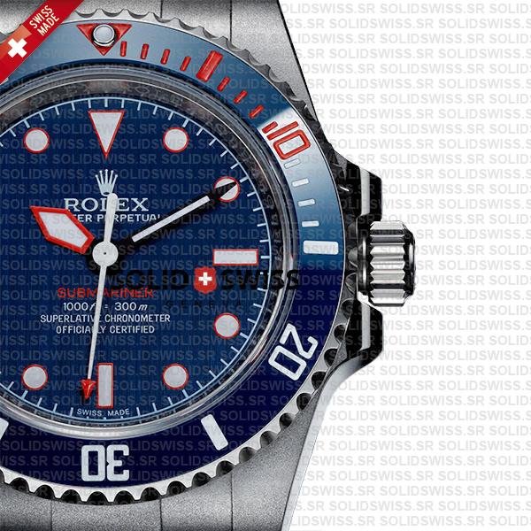 Artisans De Geneve Rough Matte Diver Rolex Submariner 904l Steel Ceramic Bezel 40mm Swiss Replica Watch