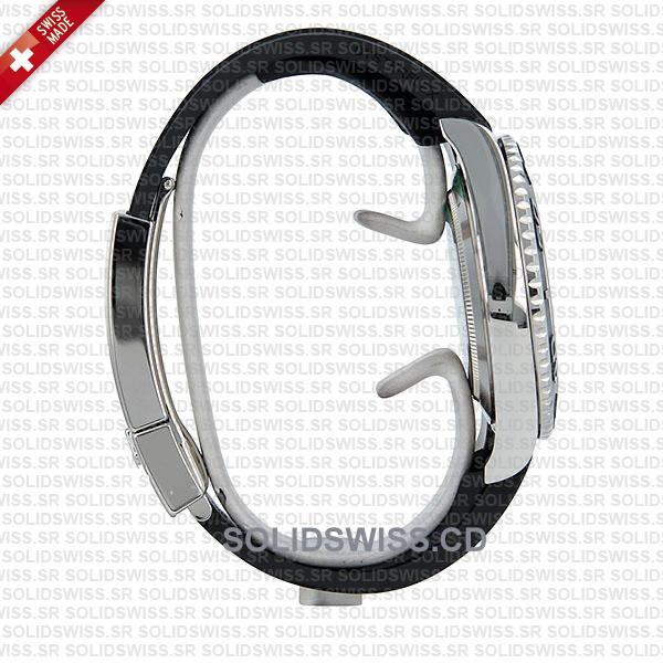 Rolex Yacht-Master 18k White Gold 904L Stainless Steel Black Ceramic Bezel