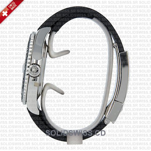 Rolex Yacht-Master 18k White Gold 904L Stainless Steel Black Ceramic Bezel 42mm Replica Watch