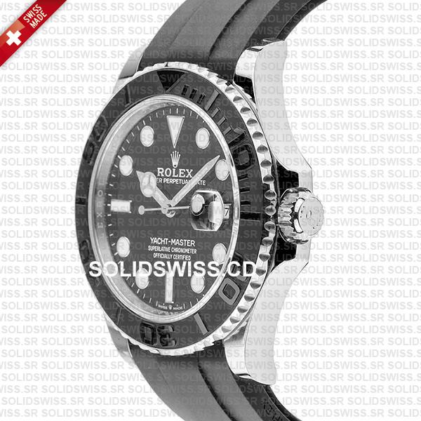 Swiss Made Replica Rolex Yacht-Master 18k White Gold