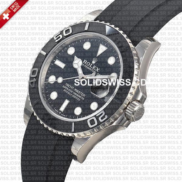 Rolex Yacht-Master White Gold Black Dial Ceramic Bezel