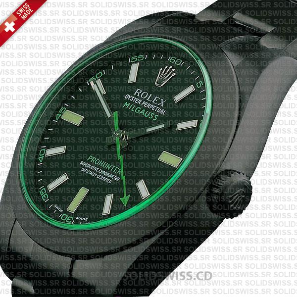 Rolex Milgauss Pro Hunter DLC Black Dial 40mm